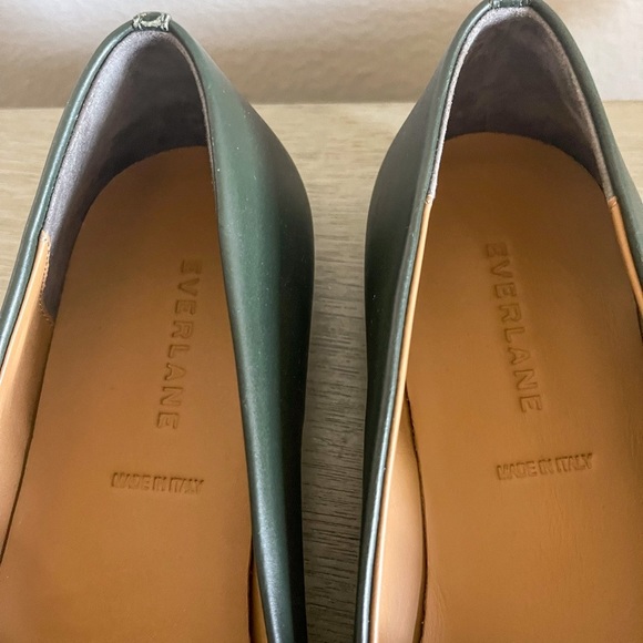 Everlane the Modern Point Loafers in Green/Navy | Size 8.5 - Picture 8 of 13